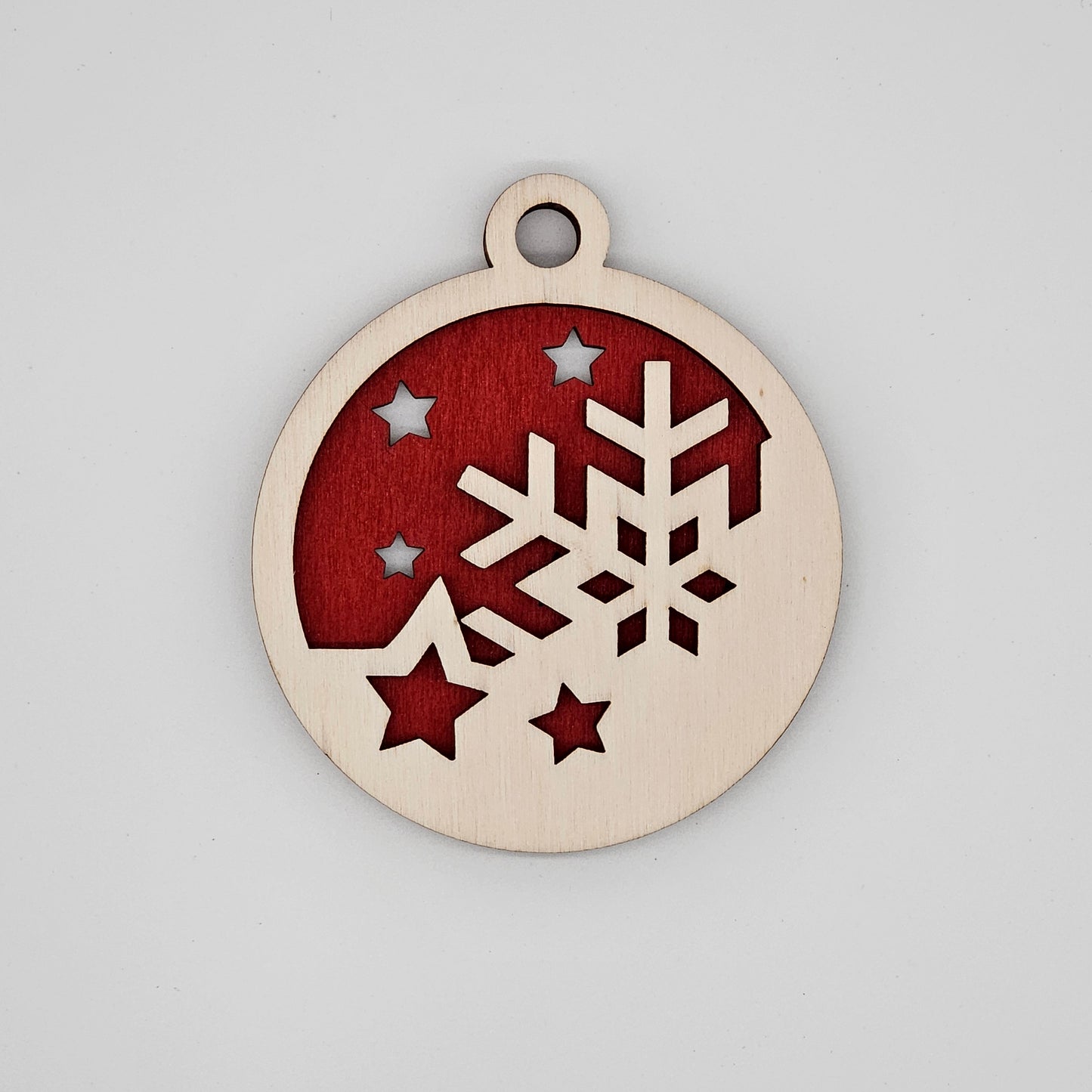 4x - Pallina di Natale fiocco di neve
