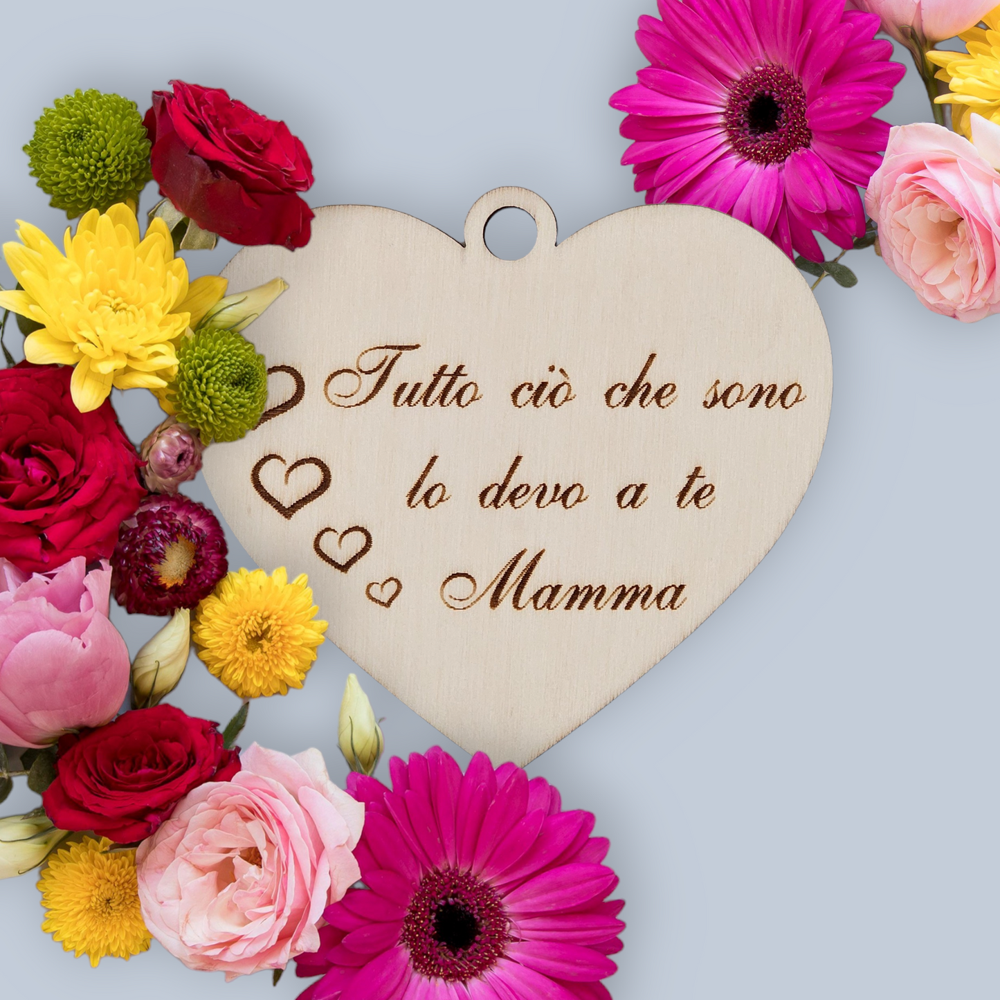 6x - Cuori "Tutto ciò che sono lo devo a te Mamma"