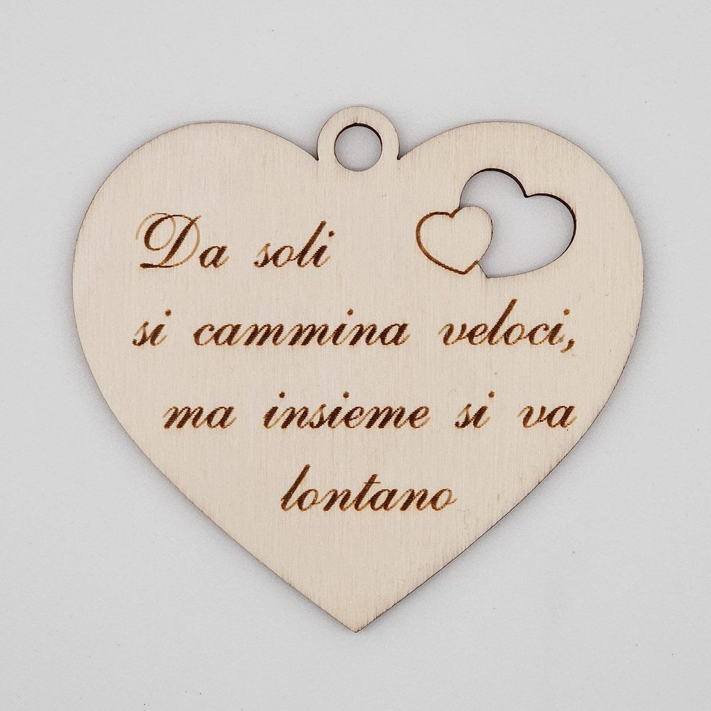 6x - Cuori "Da soli si cammina veloci, ma insieme si va lontano"