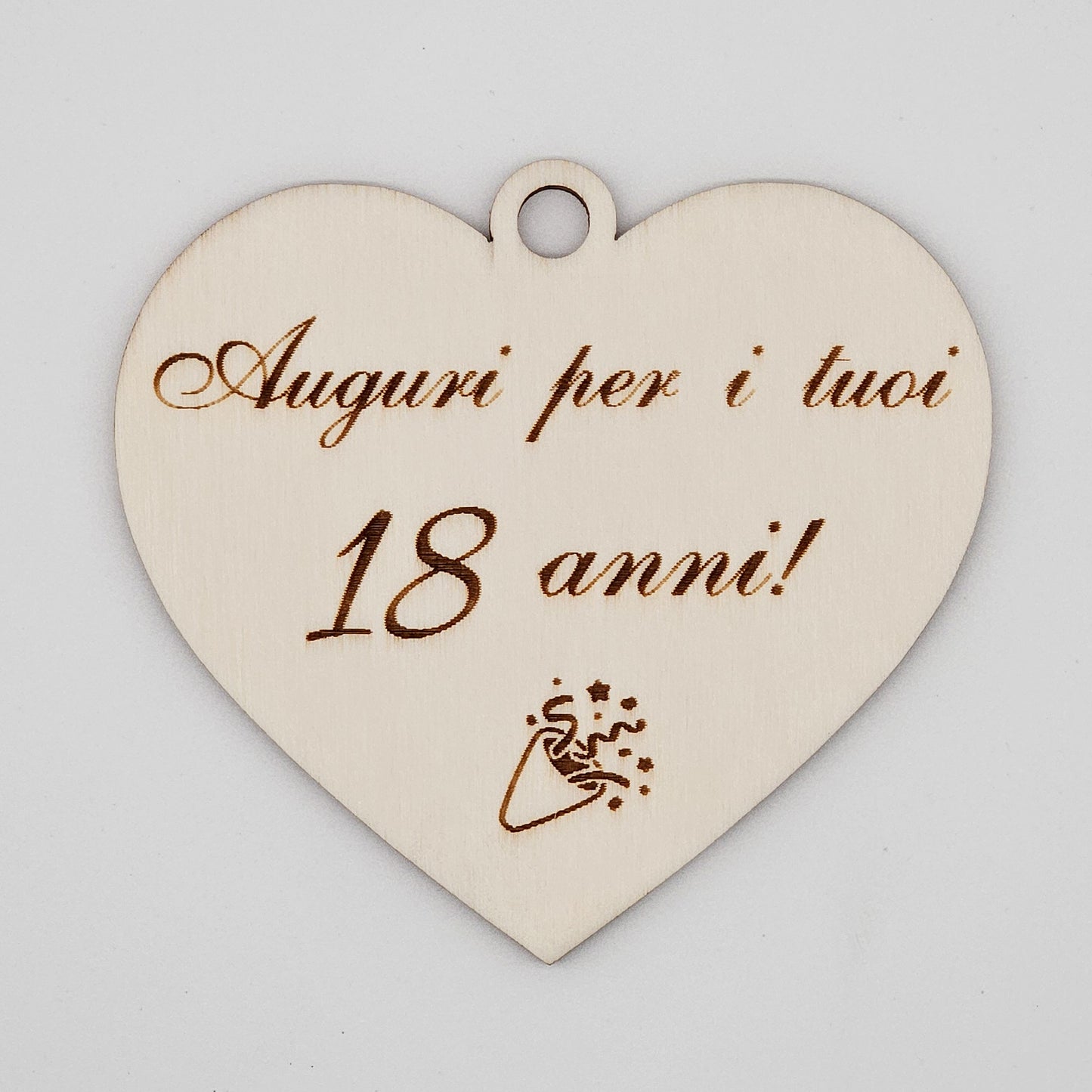 6x - Cuori "Auguri per i tuoi 18 anni!"