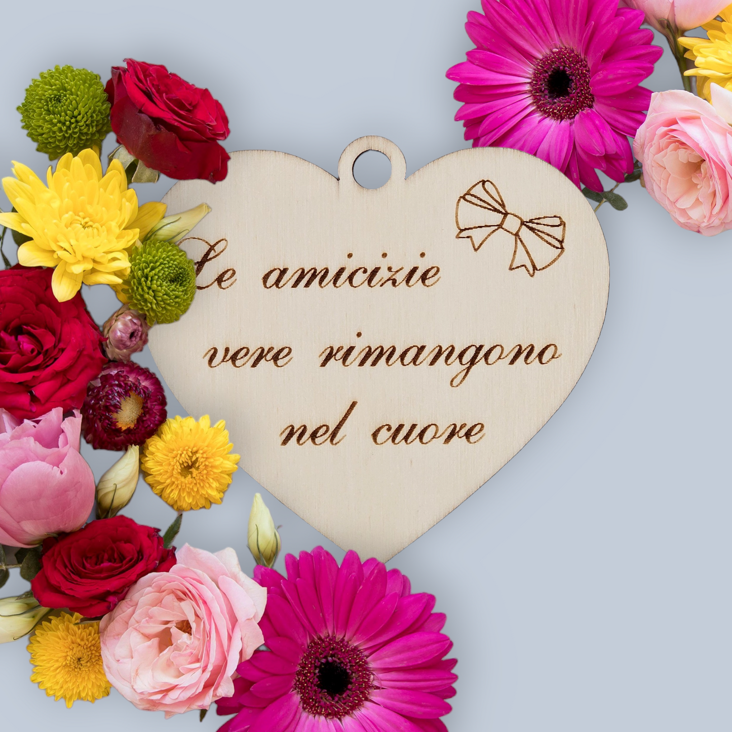 6x - Cuori "Le amicizie vere rimangono nel cuore"
