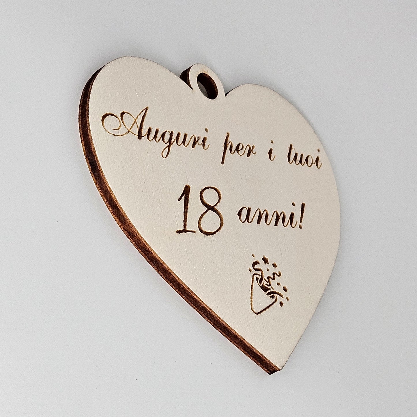 6x - Cuori "Auguri per i tuoi 18 anni!"