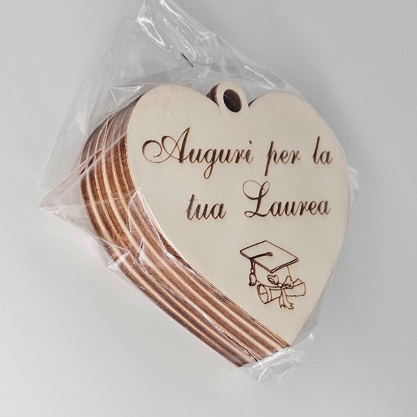 6x - Cuori "Auguri per la tua Laurea"