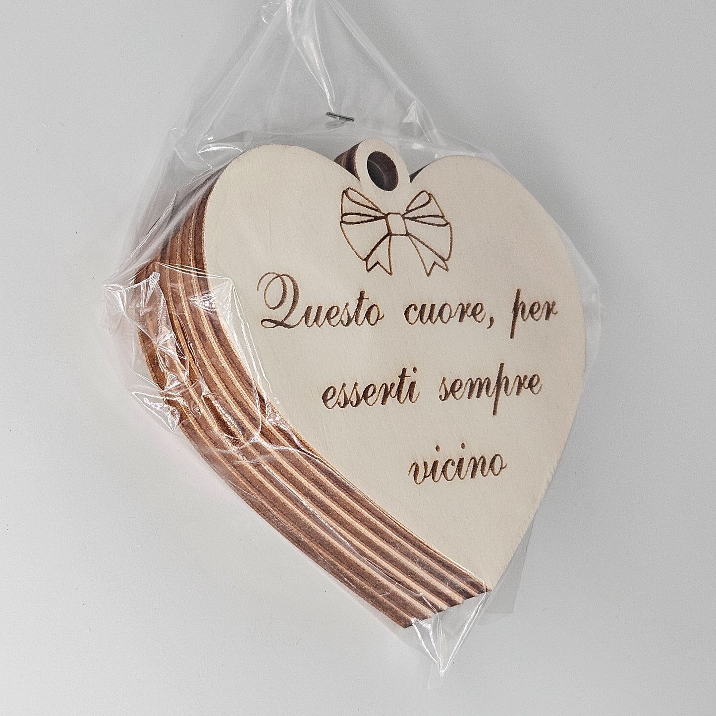 6x - Cuori "Questo cuore, per esserti sempre vicino"
