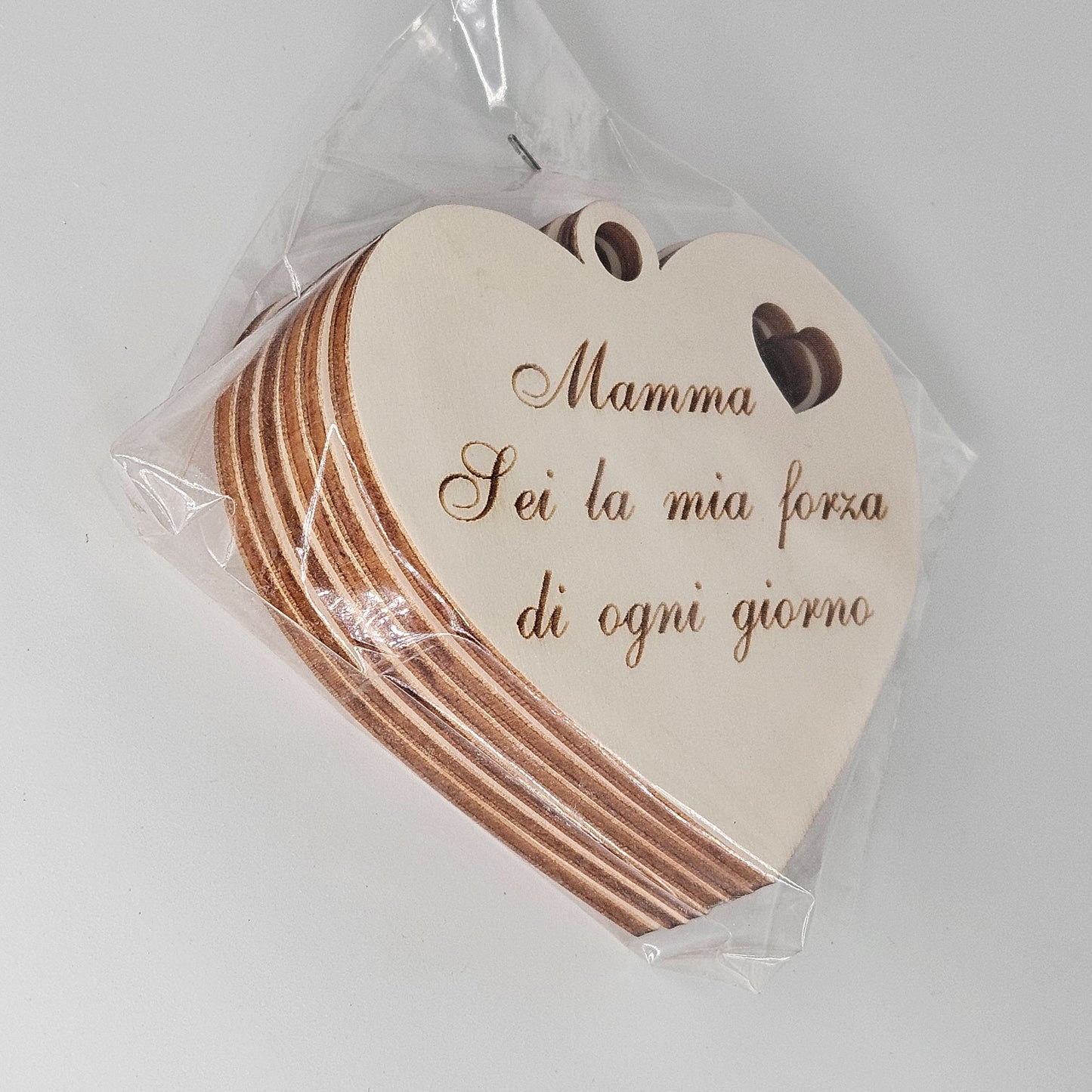 6x - Cuori "Mamma sei la mia forza di ogni giorno"