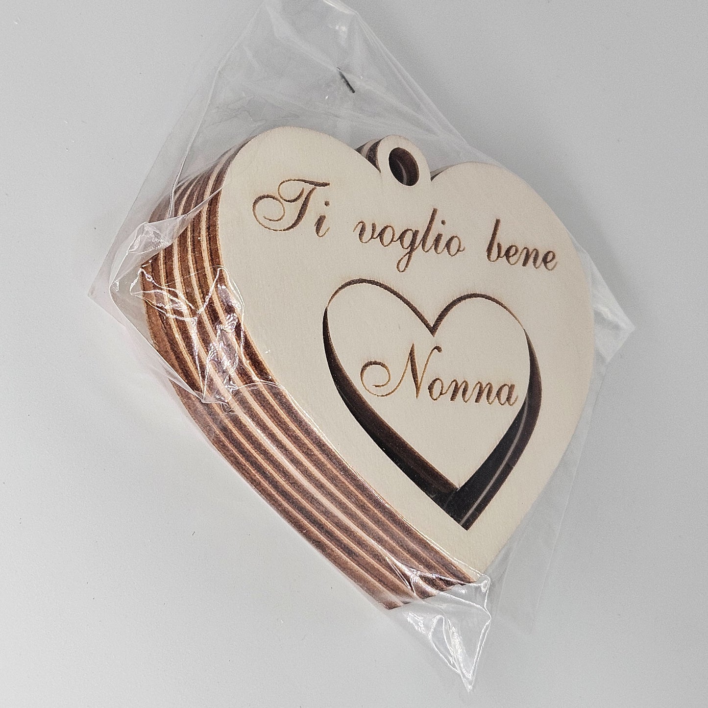 6x - Cuori "Ti voglio bene Nonna"