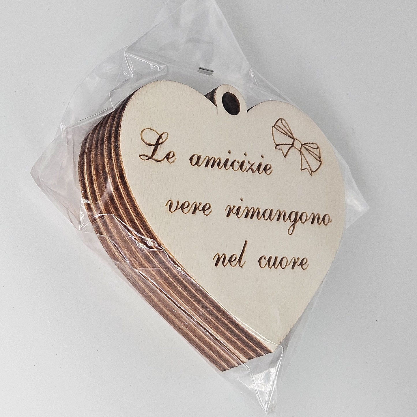 6x - Cuori "Le amicizie vere rimangono nel cuore"