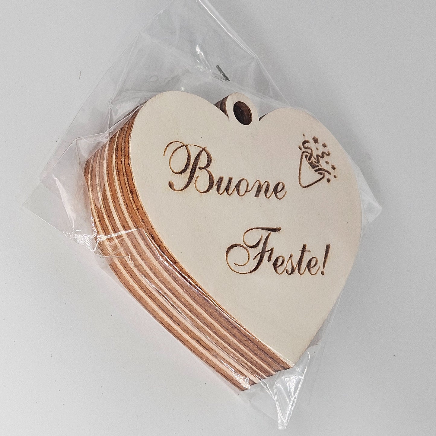 6x - Cuori "Buone Feste!"