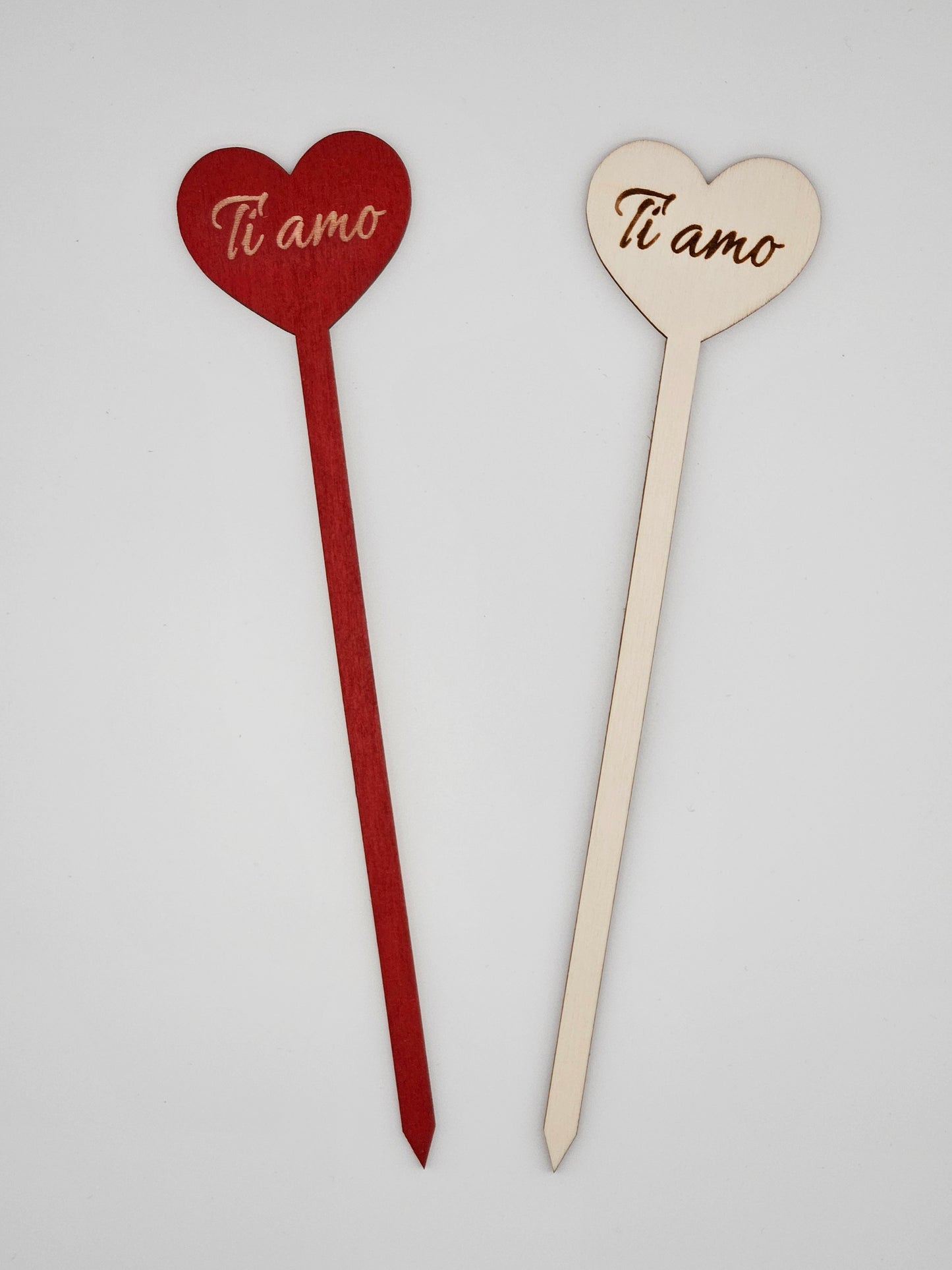10x - Puntale ALTO "Ti amo" naturale