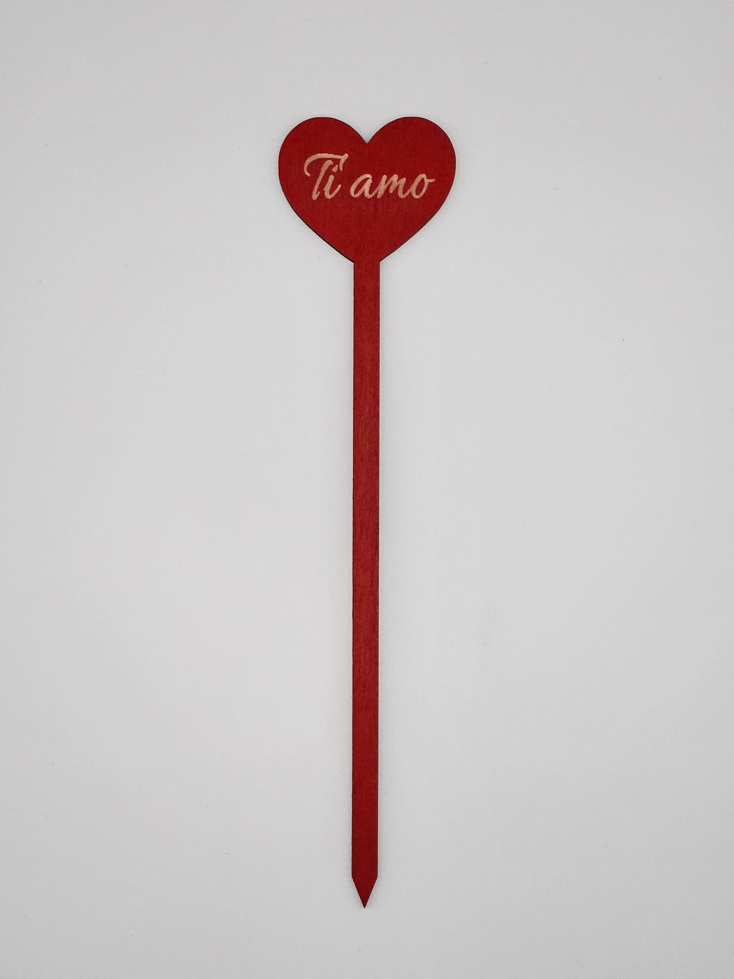 10x - Puntale ALTO "Ti amo" rosso
