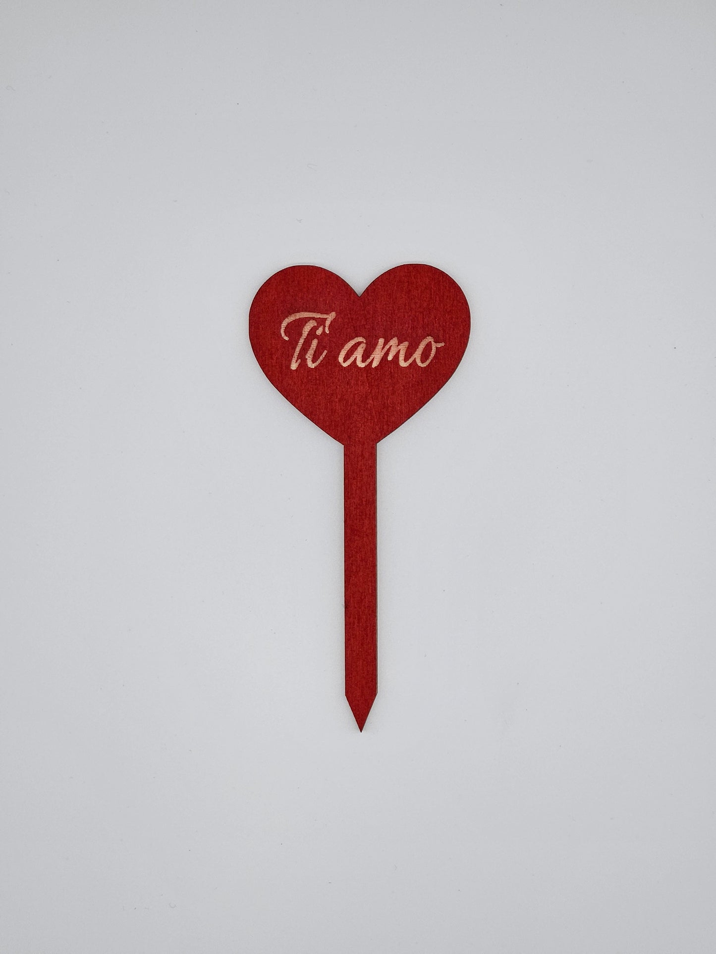 10x - Puntale BASSO "Ti amo" rosso