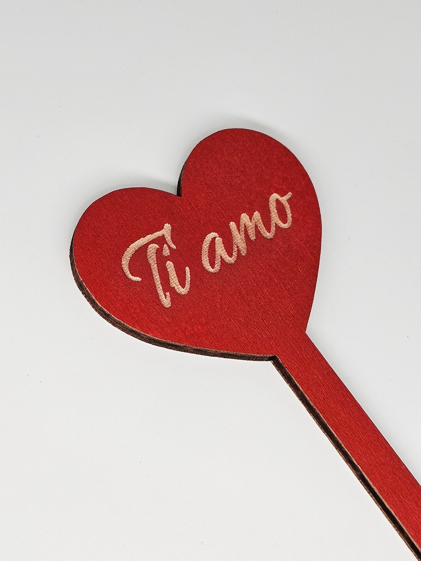 10x - Puntale ALTO "Ti amo" rosso